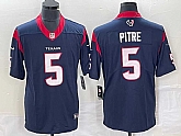 Men's Houston Texans #5 Jalen Pitre Navy Blue 2022 Vapor Untouchable Stitched Nike Limited Jersey,baseball caps,new era cap wholesale,wholesale hats